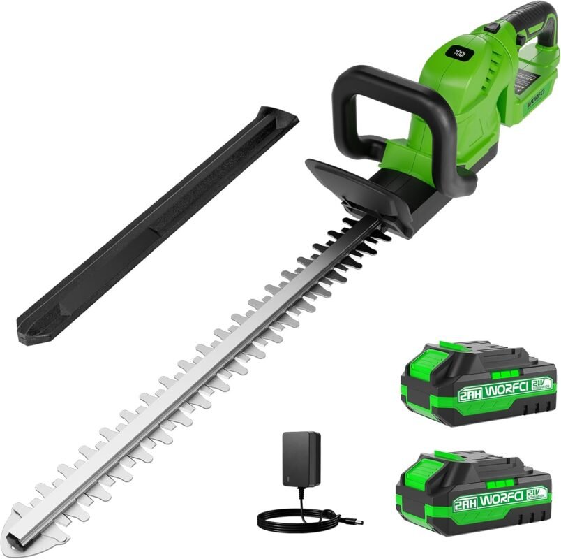 36V Cordless 2.0Ah 55cm Hedge Trimmer with SAWBLADE