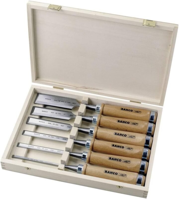 Bahco 425-083 BH425-083 Chisel Set in Wooden Box