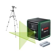 Bosch Cross Line Laser Quigo Green with Tripod