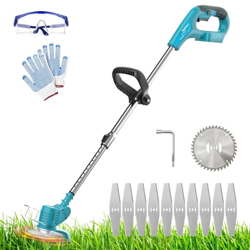 Cordless Grass Strimmer Compatible with Makita Battery