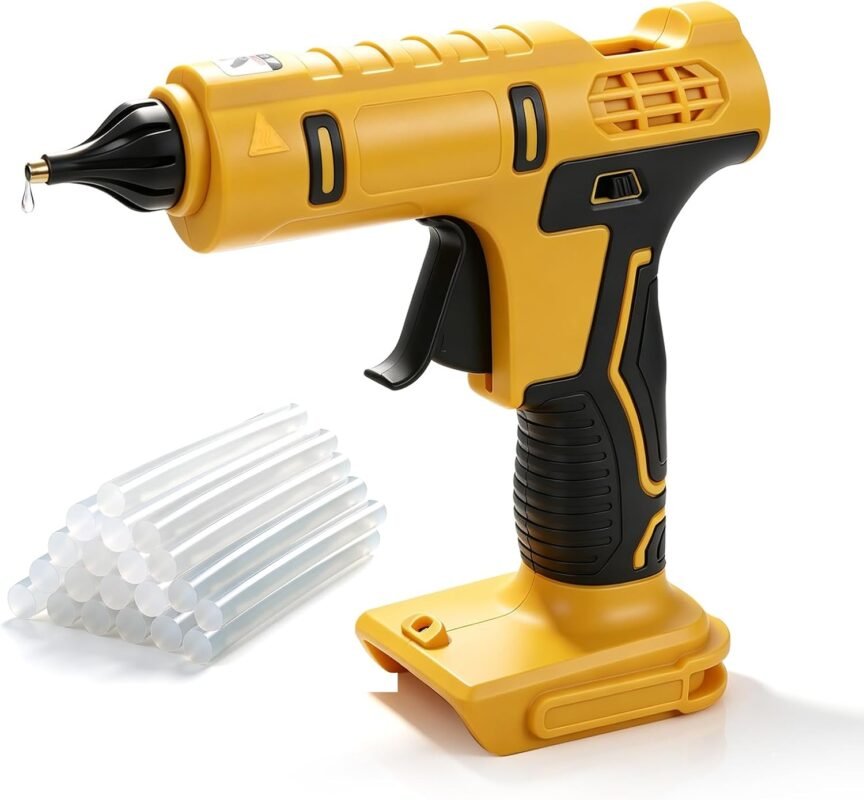 Cordless Hot Glue Gun for Dewalt 18/20V Battery