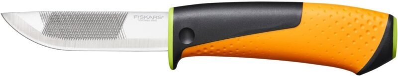 Fiskars Knife with Integrated Sharpener & Holster