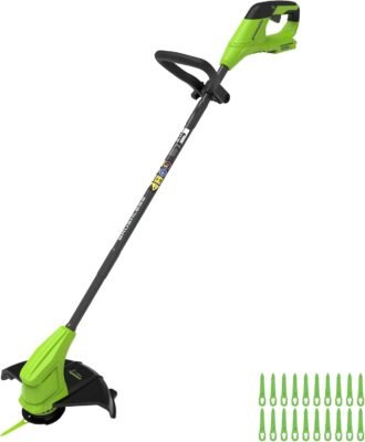 Greenworks Electric Lawn Mower & Cordless Grass Trimmer