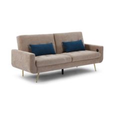 Honeypot Lyra 3 Seater Sofa Bed in Mocha Fabric-Finest