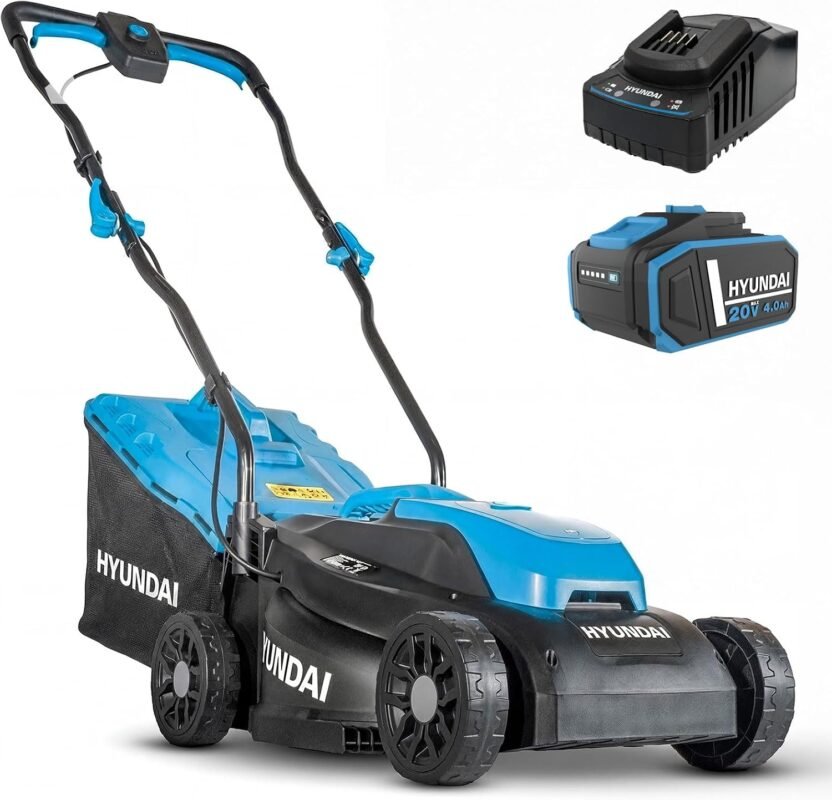 Hyundai Cordless 20V MAX Li-Ion Battery Hand Push Lawnmower