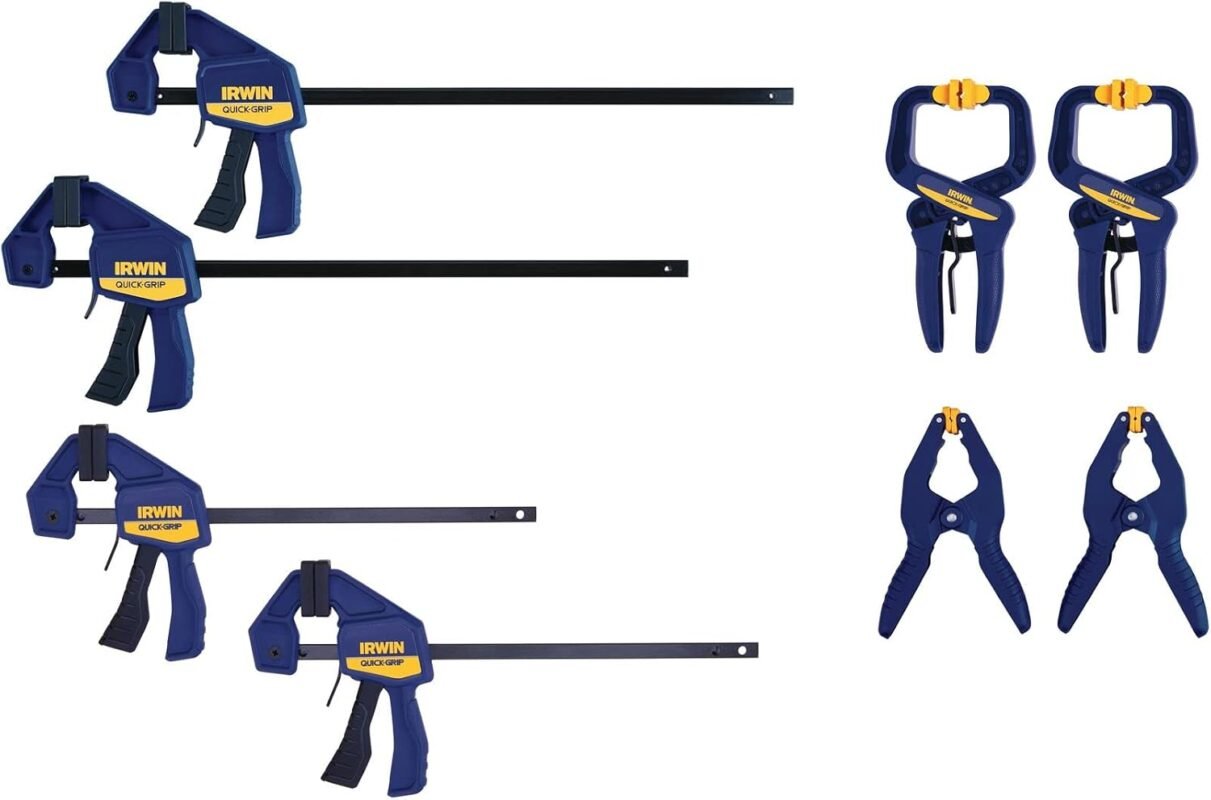 IRWIN Quick-Grip Woodworking Clamps Set 8-Piece