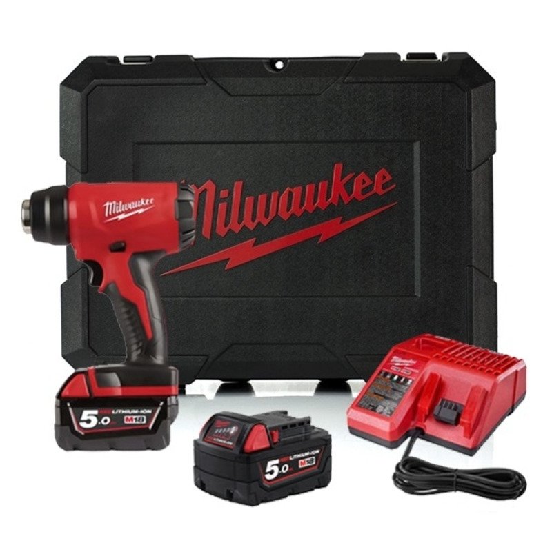 Milwaukee M18BHG-502C Cordless Heat Gun Kit