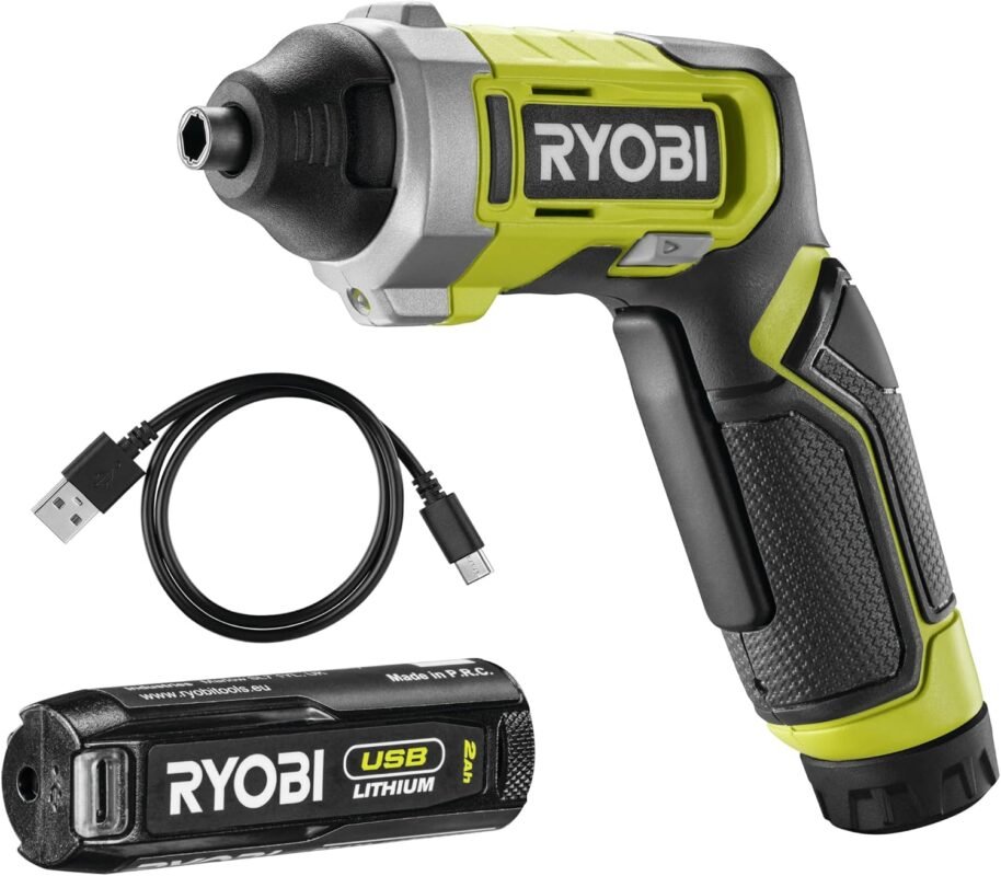 Ryobi RSD4-120T 4V USB 2.0Ah Lithium Battery Screwdriver