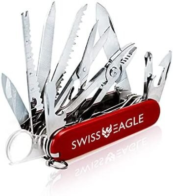 Swiss Eagle Multi-Tool Army Knife - Classic Red