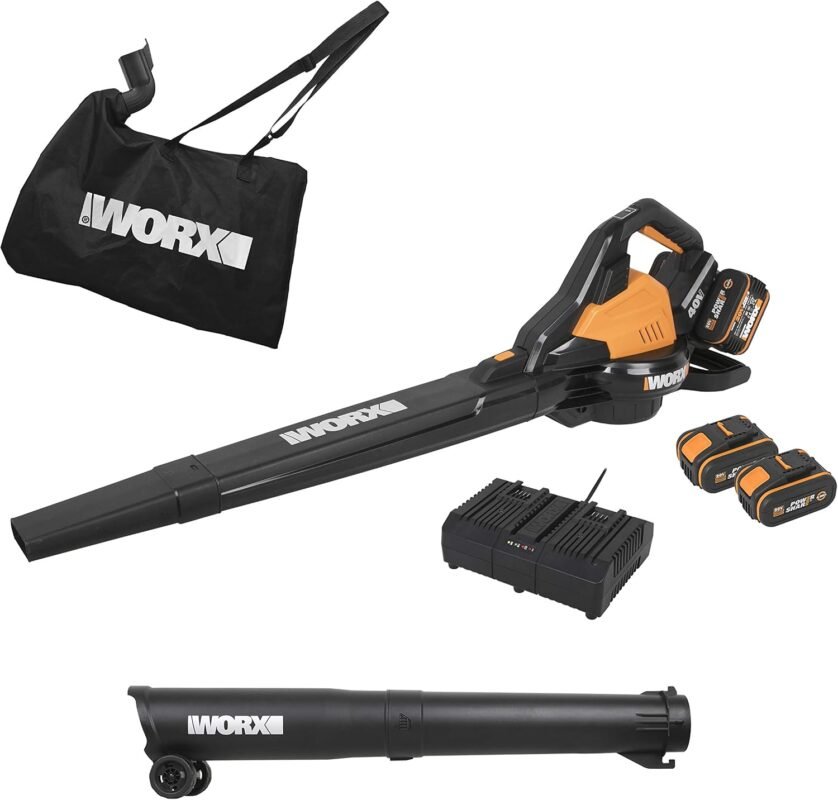 Worx Cordless Leaf Blower 20V & WA3551.1 18V Battery Pack