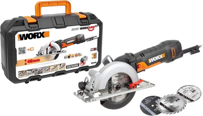 WORX WX439 500W 120mm Worxsaw Compact Circular Saw