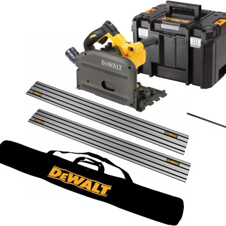 toptopdealcouk-dewalt-dcs520nt-54v-xr-flexvolt-cordless-plunge-saw-bare-tool-2-guide-rails-dewalt-cordless-plunge-saw
