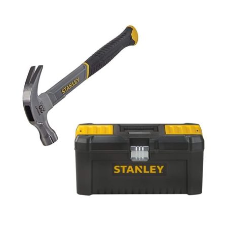 toptopdealcouk-ergonomic-stanley-toolbox-with-metal-latches-and-fiberglass-curved-claw-hammer-stanley-hammers-hand-tool