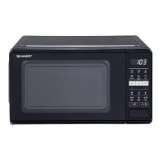 Sharp 17L 700W Black Solo Digital Microwave
