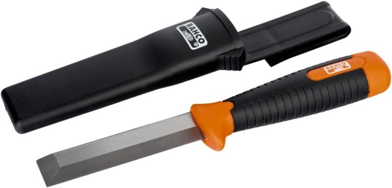 Bahco 2448 Chisel Knife, Red
