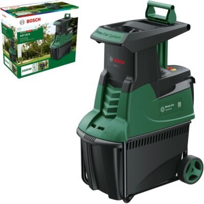 Bosch Garden Shredder AXT 25 D (2500 W, Cutting Capacity: Max. Ø 40 mm, in Carton Packaging)