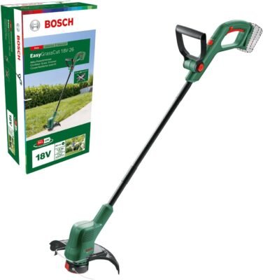 Bosch Cordless Grass Trimmer EasyGrassCut 18V-26 (Without Battery, 18 Volt System, Cutting Diameter: 26 Cm, in Carton Packaging)