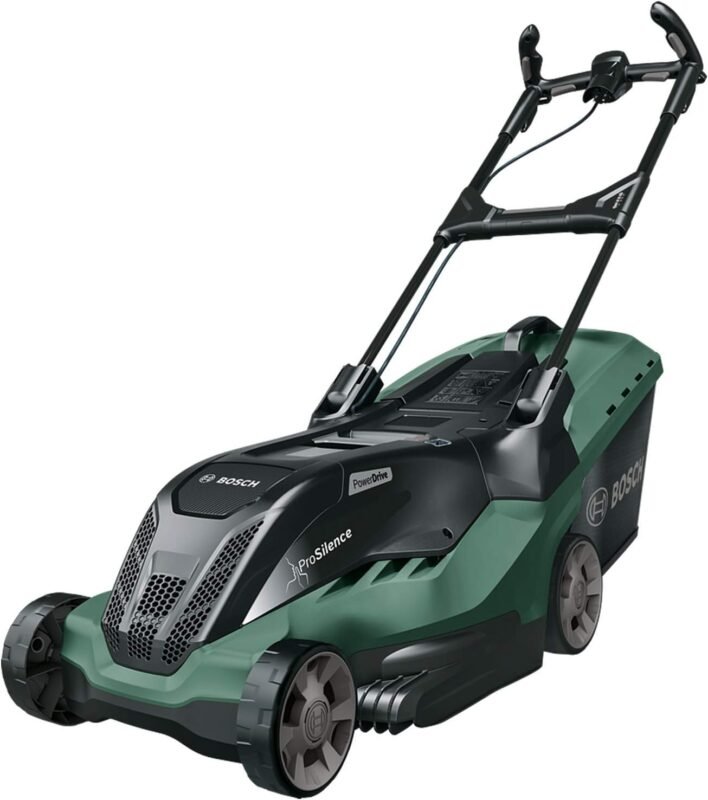 Bosch Home and Garden 06008B9375 Corded Lawnmower - Black, Green, Cutting Width 44 cm