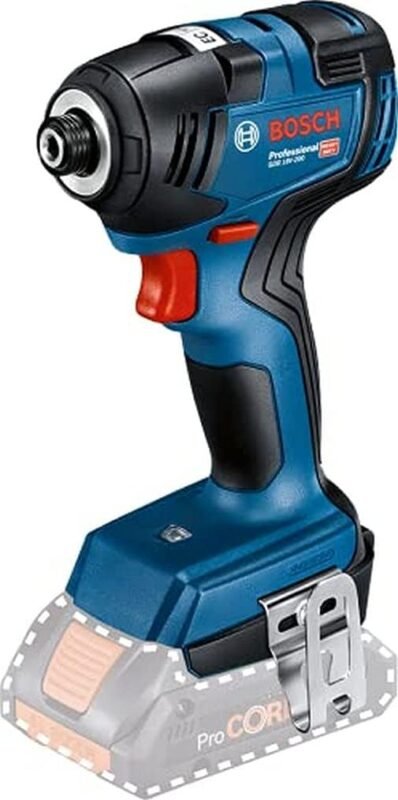 Bosch Professional 18V System Cordless Impact Driver GDR 18V-200 (Max. Torque of 200 Nm, Excluding Rechargeable Batteries and Charger, in Carton)