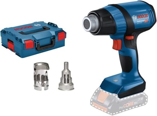 Bosch Professional 18V System GHG 18V-50 Cordless Heat Gun (includes charger but not batteries). Reflector Nozzle, 32 x 33 mm, Reduction Nozzle, 9 mm, in L-BOXX 136)