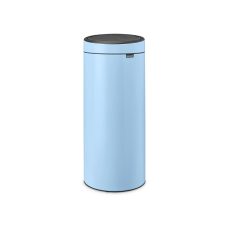 Brabantia Touch Bin 30L - Dreamy Blue - Large Kitchen Waste Bin with Soft-Touch Opening, Removable Inner Bucket, and Non-Slip Base - Easy Clean and Recycling - Bin Liners Included