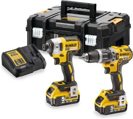 DEWALT 18V Twin Kit with 2 x 4Ah Batteries in TSTAK Case