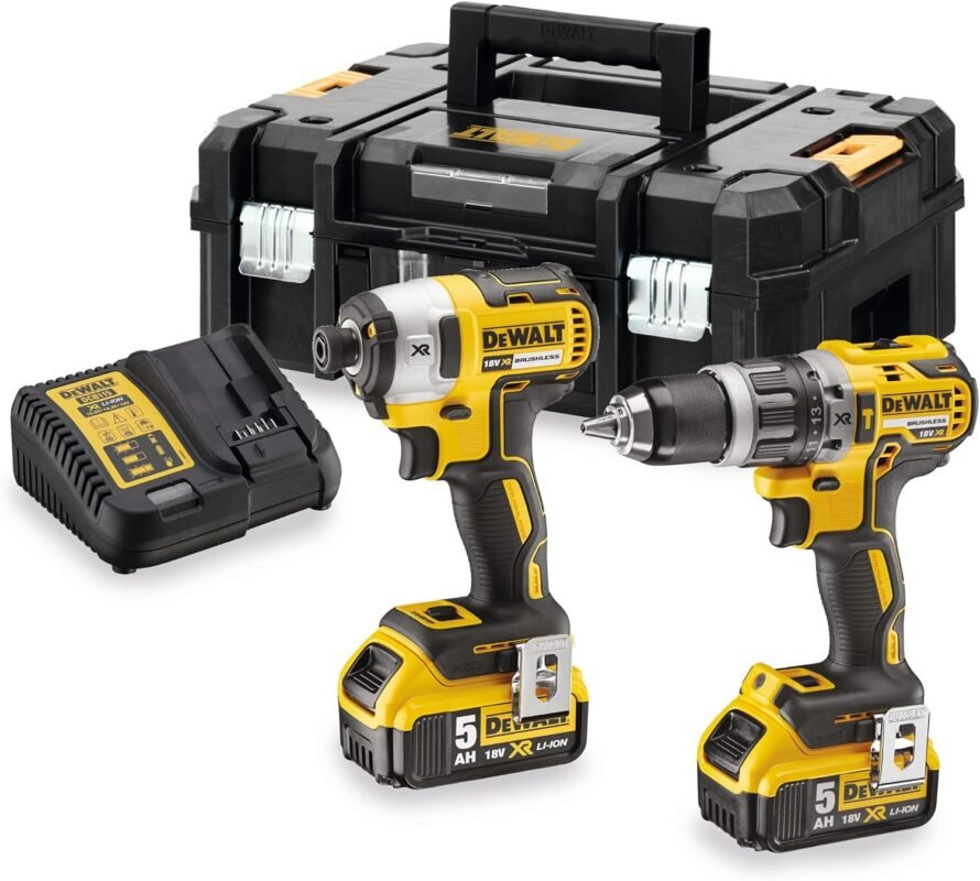 DEWALT 18V Twin Kit with 2 x 4Ah Batteries in TSTAK Case