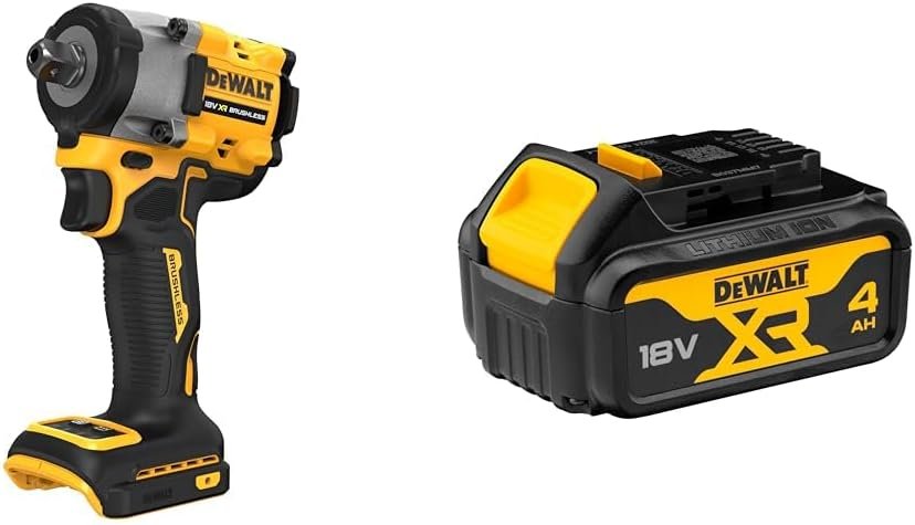 DEWALT DCF922N-XJ 18V XR Brushless Compact 1/2 Inch Detent Pin Anvil Impact Wrench - Bare Unit