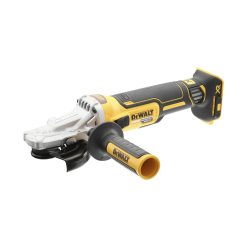 DEWALT DCG405FN-XJ Cordless XR Brushless Flathead Angle Grinder, 18V, Yellow/Black, 125mm