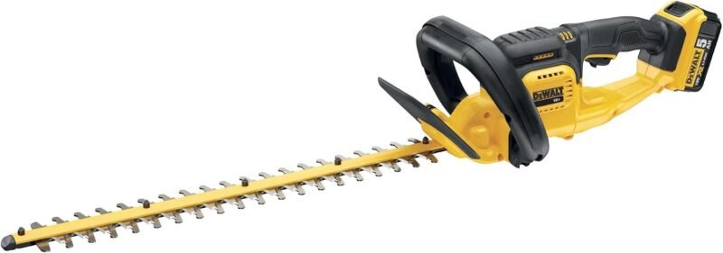 DEWALT DCM563P1-GB 18V XR Hedge Trimmer, 1 x 5 Ah, Yellow