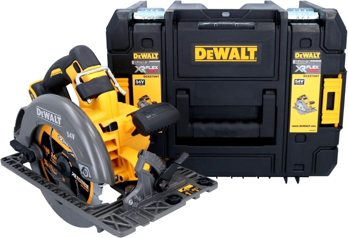 DEWALT DCS579NT 54V 190mm XR FlexVolt High Power Circular Saw Bare Unit & TSTAK