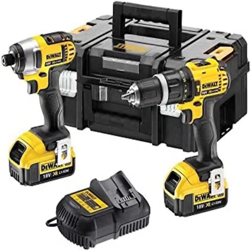 DEWALT DCZ285M2 18V Twin Kit - High-Performance Drills with 2 x 5.0Ah Li-ion Batteries