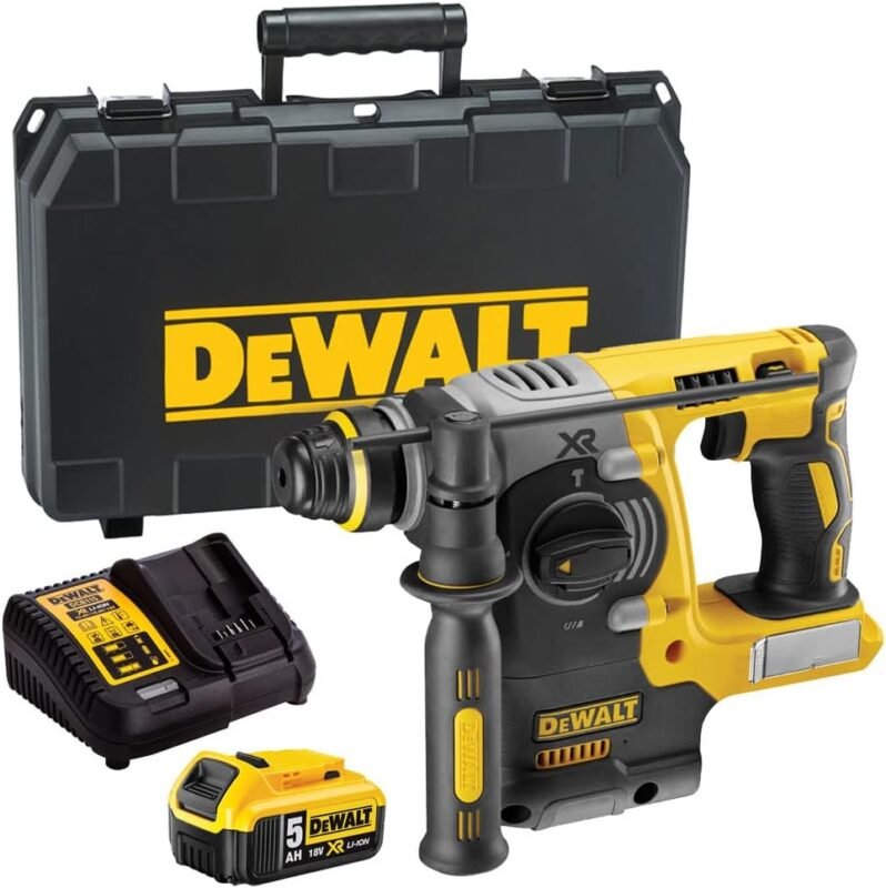 DeWalt DCH273N 18V SDS+ Hammer Drill with 1 x 5Ah Battery, Charger & T-Stack Case