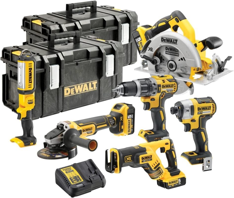 DeWalt DCK623P3-GB XR Brushless Compact Kit, 18V, Multi-Colour, 6-Piece Set
