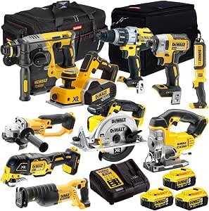 DeWalt DCKT4T12BP4 18V XR 12-Piece Kit with 4 x 5.0Ah Li-ion Batteries