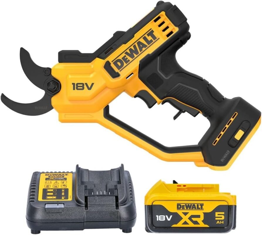 DeWalt DCMPP568P1 18V XR Cordless 38mm Pruner with 1 x 5.0Ah Battery & Charger