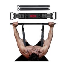 INNSTAR Adjustable Bench Press Band with Bar - Upgraded Push Up Resistance Bands, Portable Chest Builder Workout Equipment, Arm Expander for Home Workout, Gym & Travel