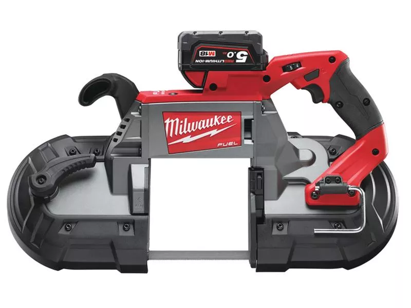 Milwaukee M18 CBS125-502C Fuel™ Deep Cut Bandsaw 18V with 2 x 5.0Ah Li-ion Batteries
