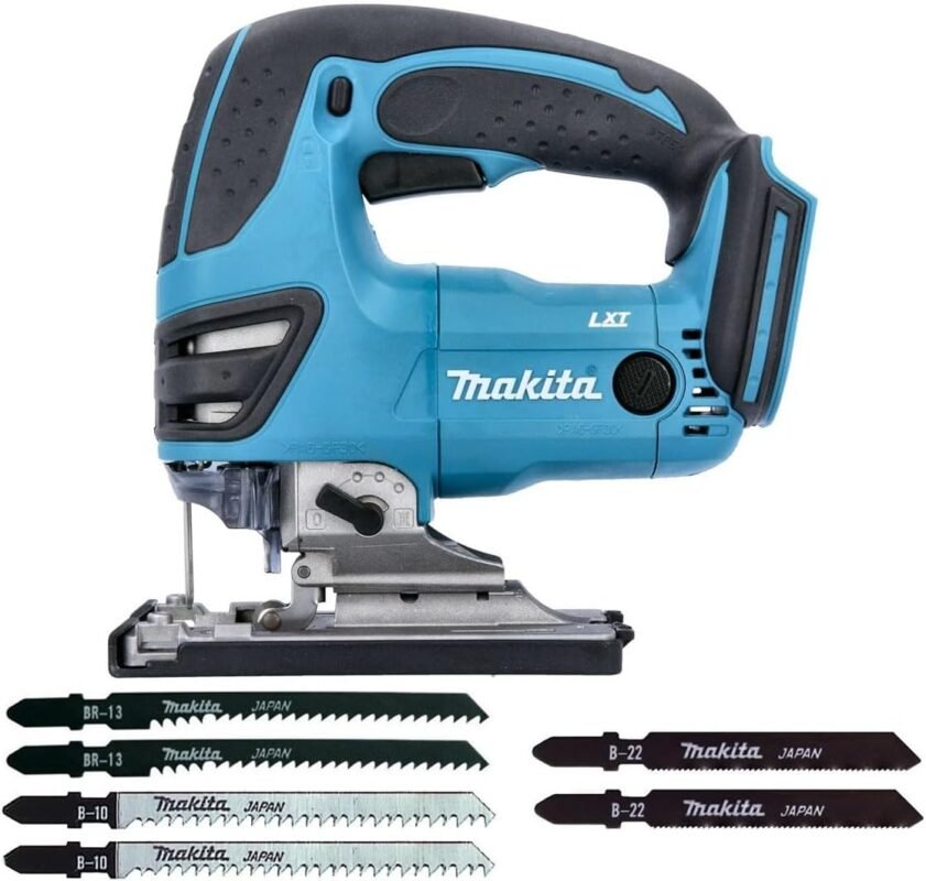 Makita DJV180ZX 18V LXT Cordless Top Handle Jigsaw with 6 Blades Set