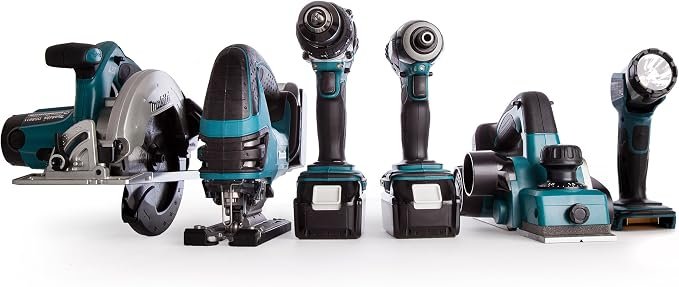 Makita DLX6067PT 18V Li-ion LXT 6-Piece Kit with 3 x 5.0Ah Li-ion Batteries, Charger, and Heavy Duty Tool Carry Bag