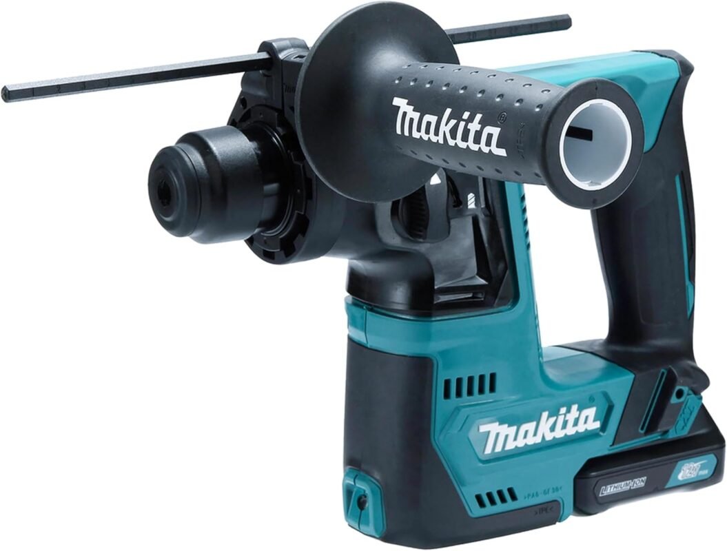 Makita HR140DWMJ 14mm Rotary Hammer with 12V Max Li-ion CXT with 2 x 4.0 Ah Batteries and Charger, supplied in a Makpac Case.