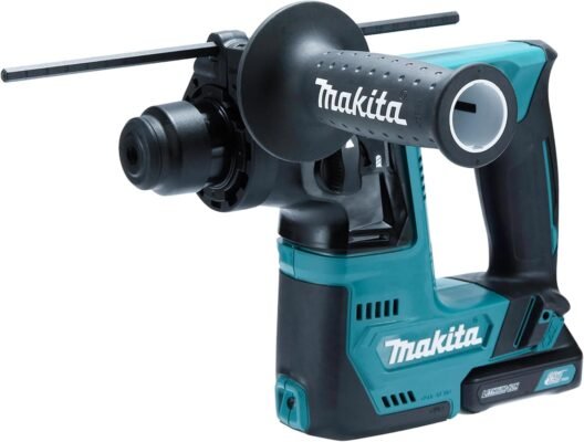 Makita HR140DWMJ 14mm Rotary Hammer with 12V Max Li-ion CXT with 2 x 4.0 Ah Batteries and Charger, supplied in a Makpac Case.