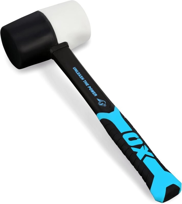 OX Trade Black Rubber Mallet - 24 oz