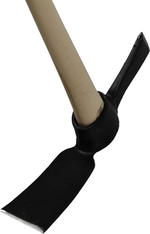 Srendi® Heavy Duty Mattock - 5lb Head and 36” Solid Wooden Handle