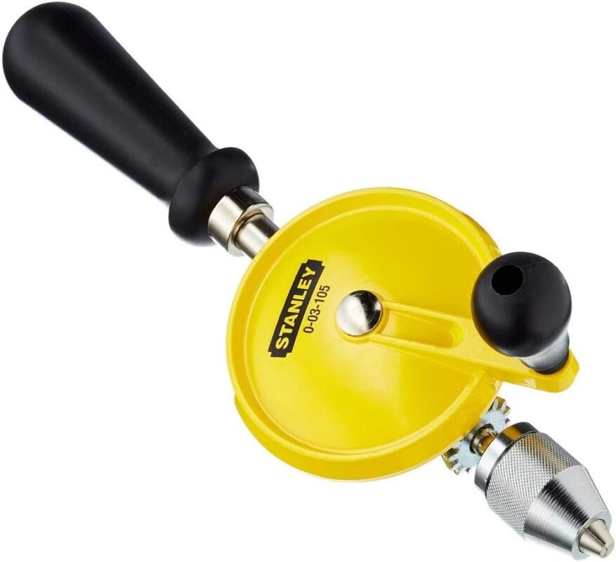 Stanley 105 1mm-8mm Hand Drill (Color May Vary), Black