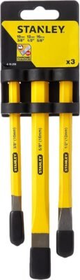 Stanley 4-18-298 Cold Chisel Set, 3 Pieces, Yellow/Black