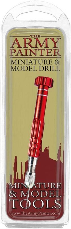 The Army Painter Miniature and Model Drill, Pin Vise Mini Drill Set with 3 Small Drill Bits for Plastic, Resin, and Metal Miniatures, Fantasy Tabletop Wargaming, and Roleplaying