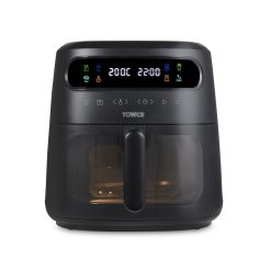 Tower T17123 Vortx Vizion 7.5L Air Fryer with Colour Digital Display, Digital Control Panel & 7 One-Touch Pre-sets, 1900W, Black