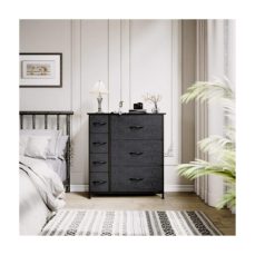 YITAHOME Chest of Drawers - 7-Drawer Storage Organizer Unit for Bedroom, Living Room, Closet, Sturdy Steel Frame, Easy Pull Fabric Bins & Wooden Top, Fabric Dresser