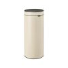Brabantia Touch Bin 30L – Large Waste Bin for Kitchen – Soft-Touch Opening – Removable Inner Bucket – Non-Slip Base – Easy Recycling – Bin Liners Included – Soft Beige – 30 x 32 x 72 cm